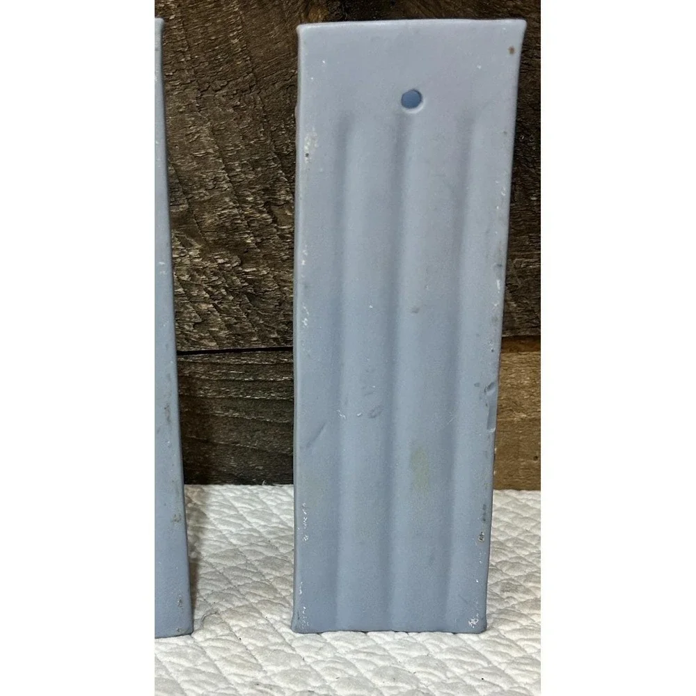 JASPER WARE  Floral Wall Vase  Blue England  -  Unmarked